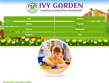 Tablet Screenshot of ivygardenlearning.com